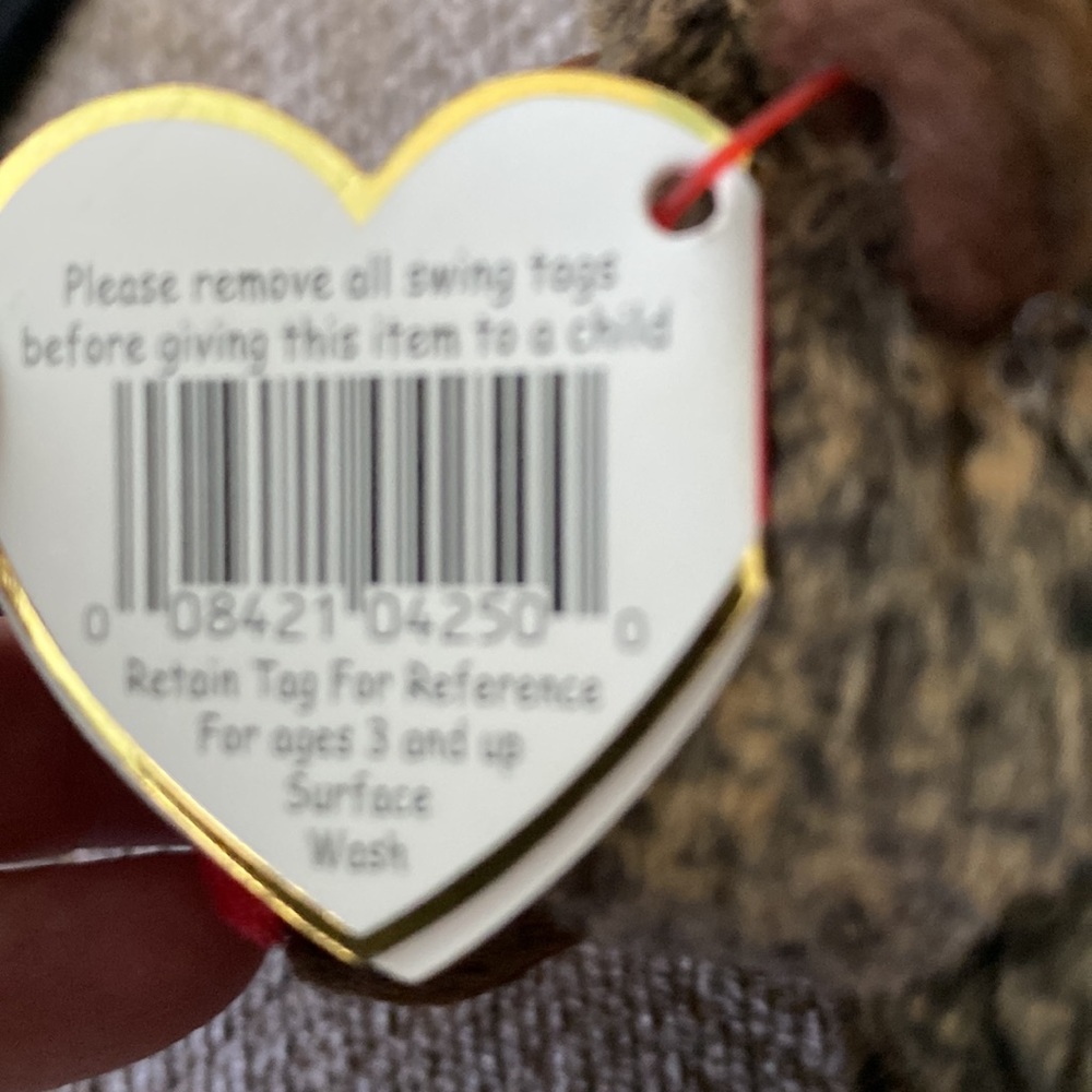 Ty “Cheeks”‎ Gorilla Beanie Baby - Picture 5 of 5